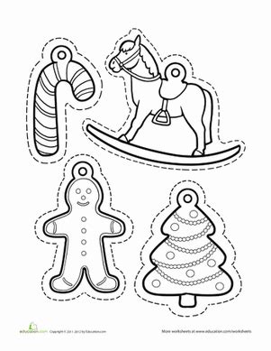 All good things take hard work and sometimes a long time to complete. Christmas Ornament Coloring | Worksheet | Education.com