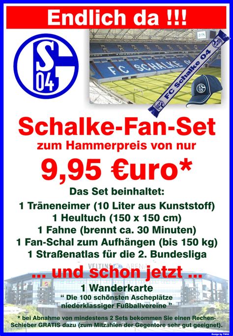 Lieber nicht, bevor ich ihn dreimal erklären muss! Schalke 04 Fan-Set Foto & Bild | sport, ballsport, fußball ...