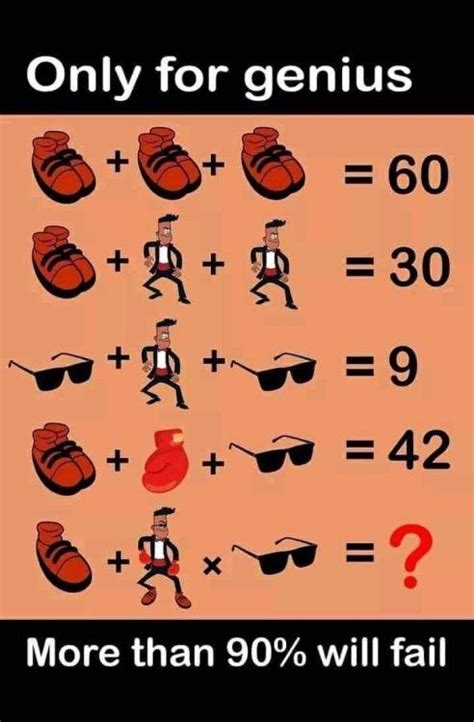 1 pair of shoes and 2 coaches with one whistle. The Shoe, Goggles, Man and Boxing gloves Puzzle - Genius ...