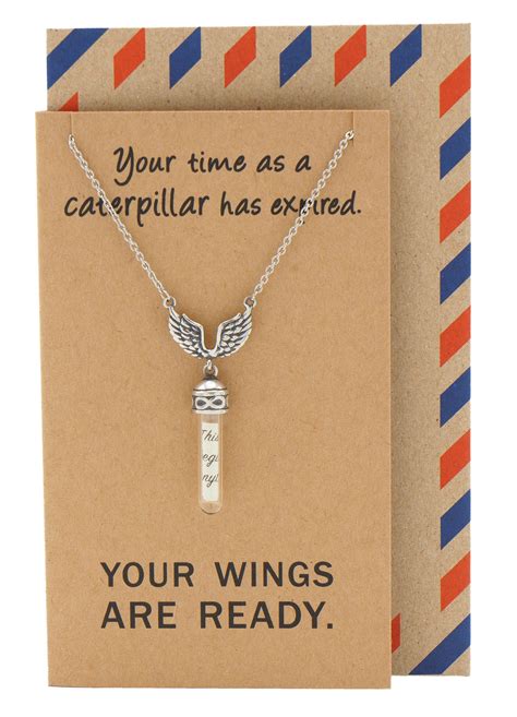 With graduation season coming up it is time to start shopping for college graduation gifts! Toni Graduation Gifts for Her, Wing and Glass Vial ...