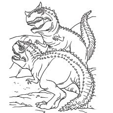 Printable dinosaurs coloring pages for children with the biggest and the most dangerous creatures, which walked on earth million years ago. Top 35 Free Printable Unique Dinosaur Coloring Pages Online