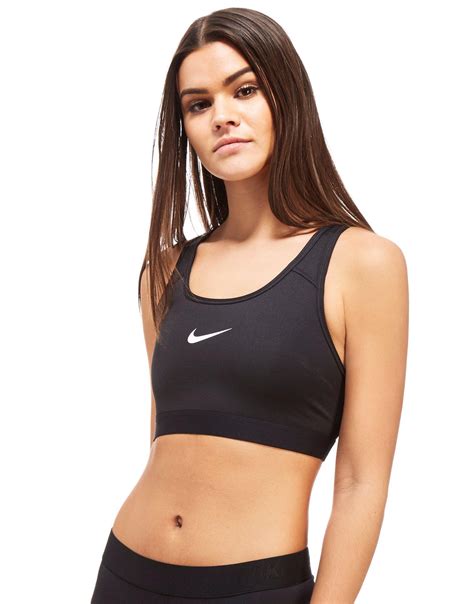 Товар 7 nike pro dri fit womens pink & grey sports bra! Nike Pro Classic Sports Bra in Black - Lyst
