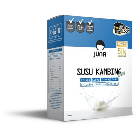 Become a fan remove fan. Susu Kambing JUNA perisa - Asli LUXE (500g + 50g) | Shopee ...