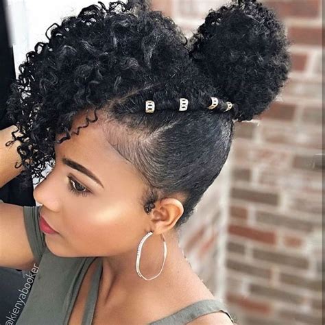 Maybe you would like to learn more about one of these? Idée Coiffure : Description Natural hair bun for black ...