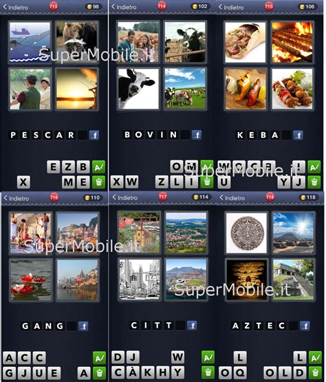 Agli utenti saranno mostrate 4 foto e per ognuna di queste ci sarà un elemento in comune come il 4 immagini e 1 parola, i trucchi. Soluzioni 4 Immagini 1 Parola Dal livello 701 al livello 750