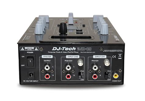It is compatible with all the mainstream video file formats like mp4, mov, avi, wmv you can stream and play any type of video or data file by using it. DJ Tech iMX-10 2 Channel / 5 Input DJ Mixer with iPod ...