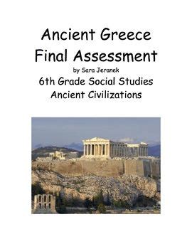 The statue of liberty was a gift from _. Ancient Greece Assessment and Answer Key | Ancient greece ...