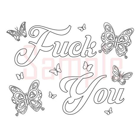 Swear Word Coloring Pages Printable Sketch Coloring Page
