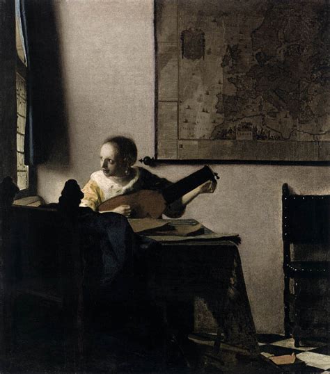 La narration est à la première personne ce qui selon mon expérience avec les romans à suspense est plutôt rare. Woman with a Lute near a Window by VERMEER, Johannes