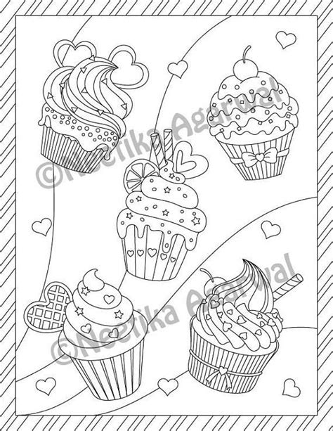 This means you're free to print and use them as many times as you'd like with your own children or students. Valentine Cupcakes - Valentine - Adult Coloring Page ...