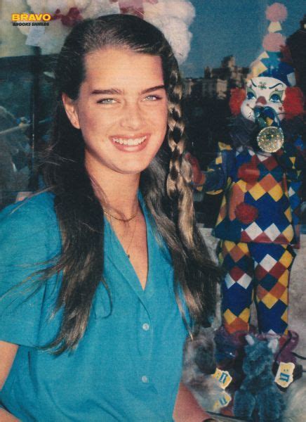 Brooke shields may be of 52 years today but is still fit as a fiddle. BROOKE SHIELDS pinup - Beautiful in blue with clown! ZTAMS ...