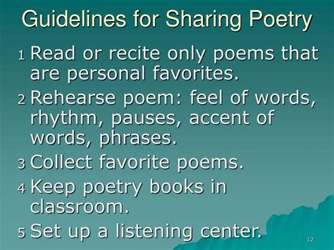 Learn vocabulary, terms and more with flashcards, games and other study tools. PPT - Writing and Reading Poetry PowerPoint Presentation ...