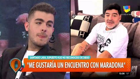 Por otra parte, el comunicador, agregó. Habló Santiago Lara, el supuesto décimo hijo de Maradona ...