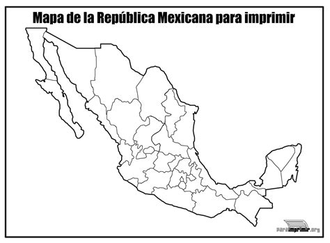 Mapa de méxico con división política sin nombres. Mapa de la republica mexicana con division politica sin nombres - Imagui