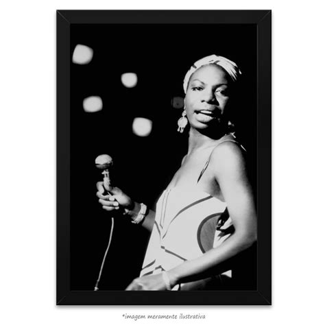 Her music spanned a broad range of musical styles including classical, jazz, blues, folk, r&b, gospel, and pop. Poster Nina Simone, no QueroPosters.com