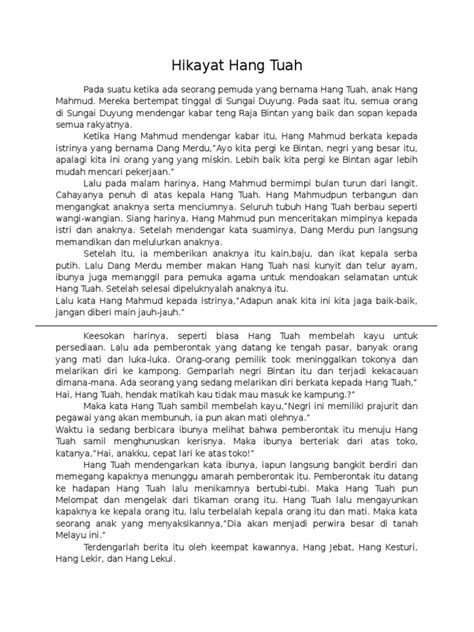 Jump to navigation jump to search. Hikayat Hang Tuah (naskah asli)