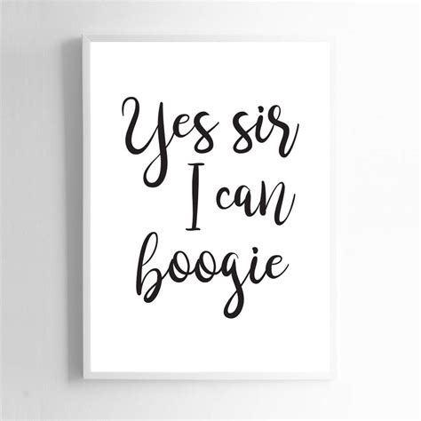 G no, neither walking b em b7 you wanna know if i can dance. yes sir i can boogie by liberty bee | notonthehighstreet.com