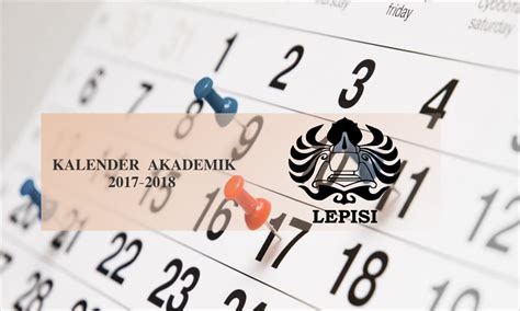 Published on saturday, 19 august 2017 20:57. Kalender Akademik 2017/2018 - Perguruan Tinggi LEPISI