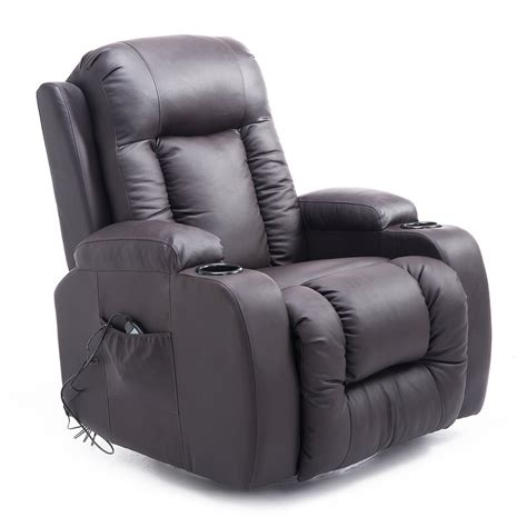 Check spelling or type a new query. HOMCOM Massage Recliner Chair Heated Vibrating PU Leather ...