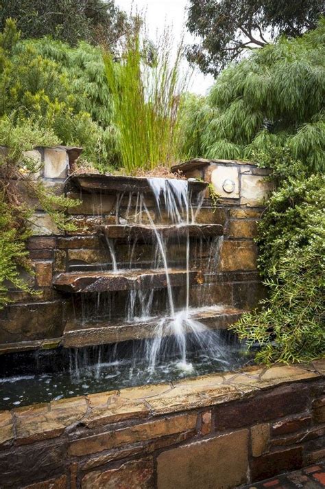 These wall fountains and waterfalls have been carefully crafted with the finest materials to deliver an elegant and artistic experience. 60 Marvelous Backyard Waterfall Garden Landscaping Ideas ...