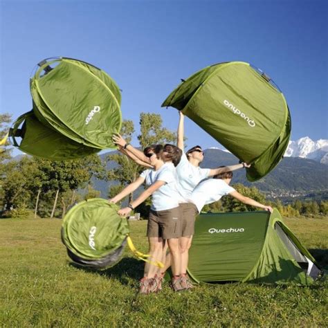 Best and aspirational tents are for mid to high income discerning campers who enjoy longer holidays and want a full featured tent to provide space and comfort. » 2-Second Pop Up Tent by QuechuaPetagadget