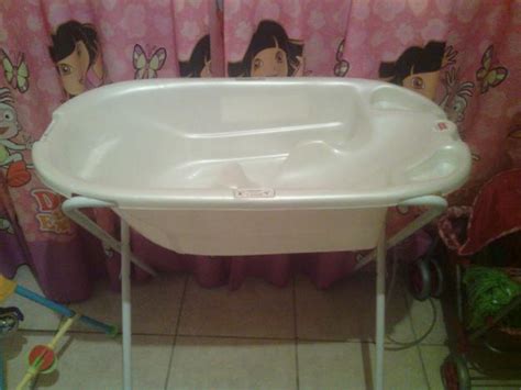 Make the bath water comfortably warm (90 to 100 degrees f). Baths - CHELINO Baby Bath and Stand with Water outlet tube ...