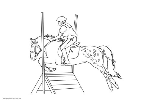 The best free, printable horse coloring pages! Jump Coloring Page - Coloring Home