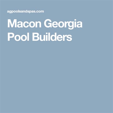 Pool enclosures for macon, ga, and middle georgia homeowners that meet nature halfway. Macon Georgia Pool Builders | Macon georgia, Pool builders ...