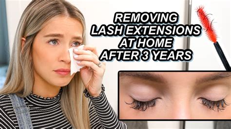 It was quick and easy and i did it using at home products! TAKING OFF LASH EXTENSIONS AT HOME AFTER 3 YEARS + TRYING ...