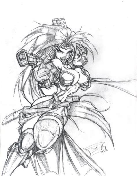 An improbably voluptuous female bounty hunter, she is a formidable fighter and highly skilled at many forms of combat. red monika BW by JustArt27.deviantart.com on @deviantART ...