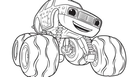 The show focuses on blaze, a red monster truck, and his young but smart driver, aj. Blaze and the Monster Machines|Pickle: Colouring Pages for ...