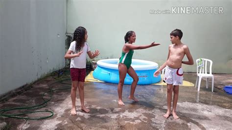 Quem perder vai ter que. Desafio na piscina. Uma comédia - YouTube