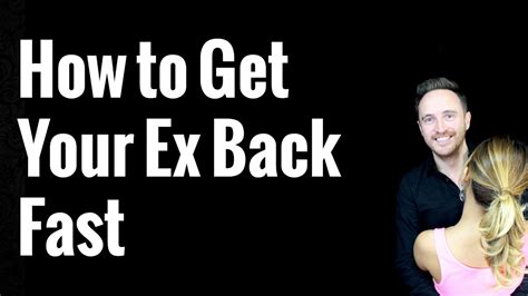 And i'm also going to give you a couple of quick tips on how to get some immediate dates in 24 hours, because a breakup is the perfect time to meet somebody else. How to Get Your Ex Back Fast - YouTube