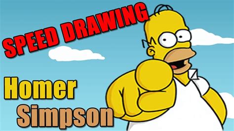 Desenhos de personagens de cartoon. Homer Simpson - Desenho(Speed Drawing) - YouTube