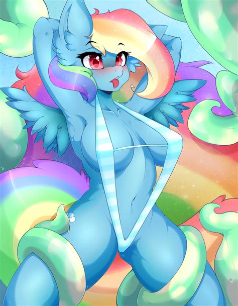 Rainbow dash is a female pegasus pony and one of the main characters in my little pony friendship is magic. "Rainbowdash" - by ayloulou. | My Little Pony: Friendship ...