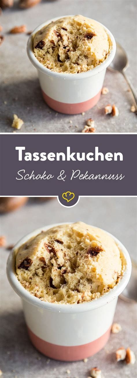 Den kuchen zuerst 20 minuten bei 175 °c backen, dann die hitze auf 150 °c reduzieren und eine halbe stunde weiterbacken. Pekannuss-Schokoladen-Tassenkuchen | Rezept | Tassen ...