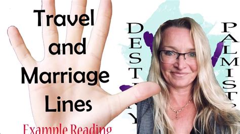 Learn to read palms with this video tutorial! Travel and Marriage Lines on the Palm | Marriage lines palmistry, Palmistry, Palm reading