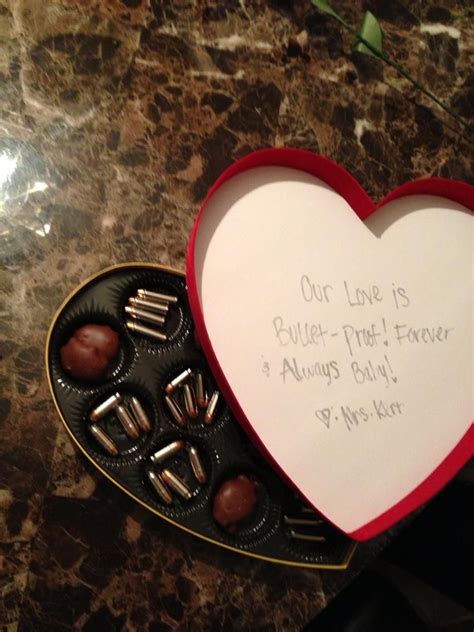 Our experts have done the hard work (like tasting all the whether you celebrate valentine's day or galentine's day, treat the special lady in your life with one of these thoughtful gifts. Valentine's gift for hubby! Chocolates and ammo! | Gifts ...