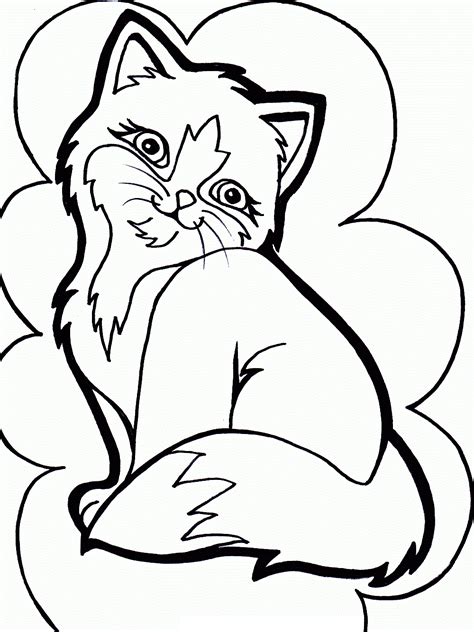 Some of these hello kitty coloring pages are also perfect for christmas and halloween as they also feature, christmas tree, jack o lantern, and whatnot. Kitten Coloring Pages Downloadable | Educative Printable