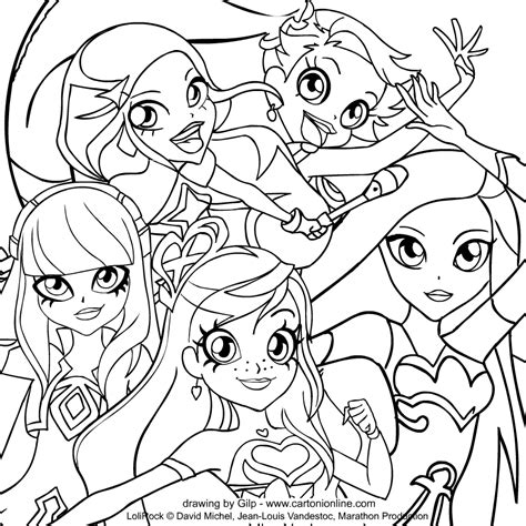 Pin by cecelia on lolirock. Drawing of LoliRock coloring page