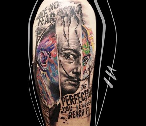 Discover more posts about salvador dali tattoo. Salvador Dali tattoo by Carolina Caosavalle | Photo 20557