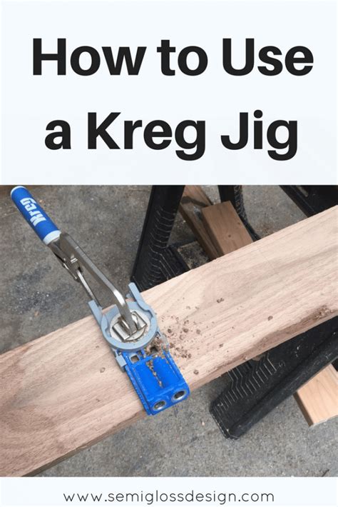 Modern art is when you buy a picture. How to Use a Kreg Jig to Make Pocket Holes - semigloss design