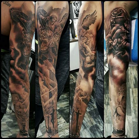 Jesus tattoo sleeve sleeve tattoos arm tattoo body art tattoos tatoos christus tattoo jesus tattoo design tattoo trend christian tattoos. St. Michael - Jesus sleeve. | St michael tattoo, Tattoos ...