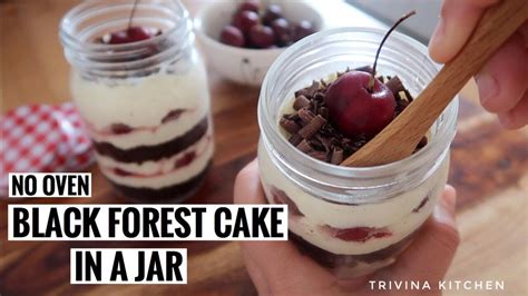 Resepi choco jar dengan menggunakan coklat cadbury yang sedap dan mudah. CARA BUAT Black Forest CAKE IN A JAR | Mudah dan Tanpa ...