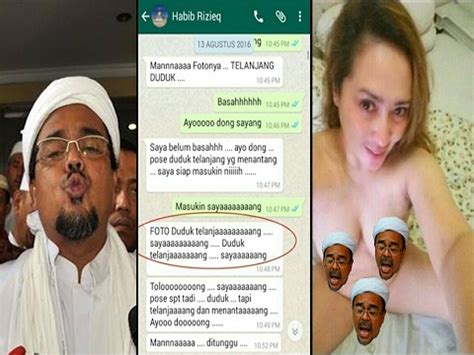 Pada postingannya itu, tampak kolase foto firza husein yang disandingkan dengan potret habib rizieq. Aangirfan: TRUMP, ISIS, RIZIEQ, PORN, SEXUAL ABUSE ...