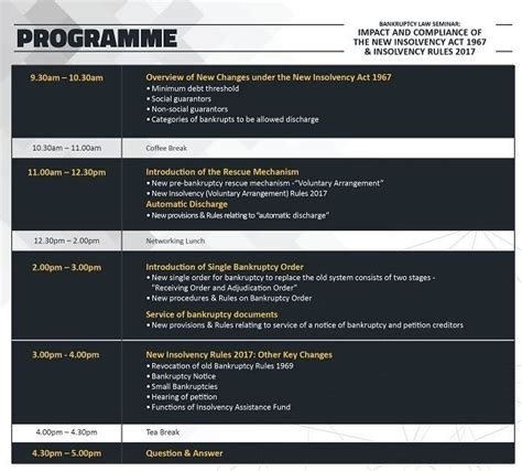 This is to allow them to. Bankruptcy Law Seminar: The New Insolvency Act 1967