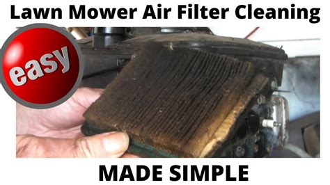 4 pack 491588s air filter replace for 491588 4915885 flat oem air cleaner cartridge, lawn mower air filter. Lawn Mower Air Filter Cleaning MADE SIMPLE - YouTube