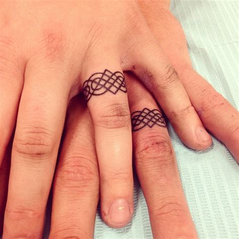 Wedding ring tattoos don't need to be rings. 55+ Wedding Ring Tattoo Designs & Meanings - True ...