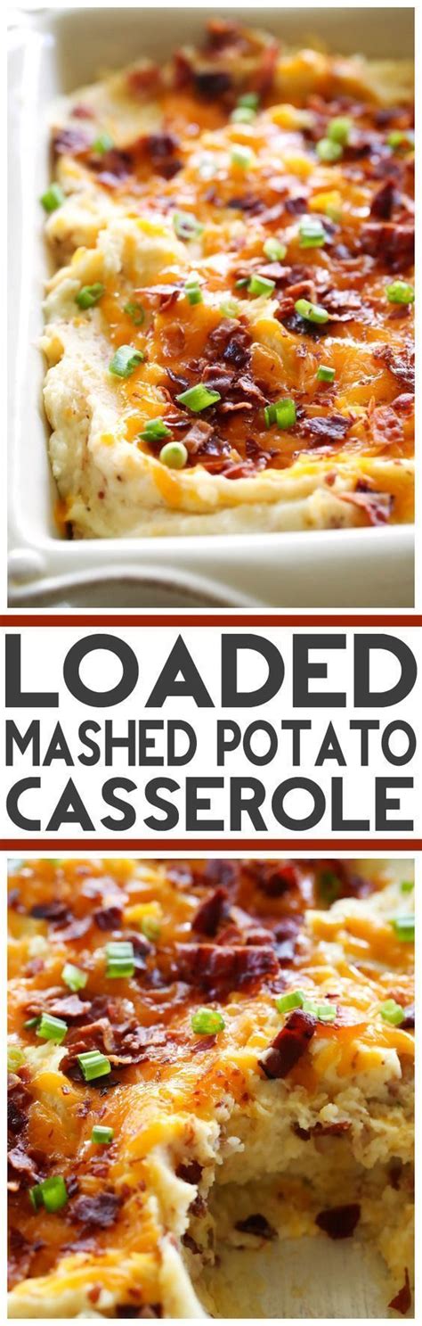 These potatoes would also be great with lamb, fish or meat: Loaded Mashed Potato Casserole | Recipe | Easter dinner ...