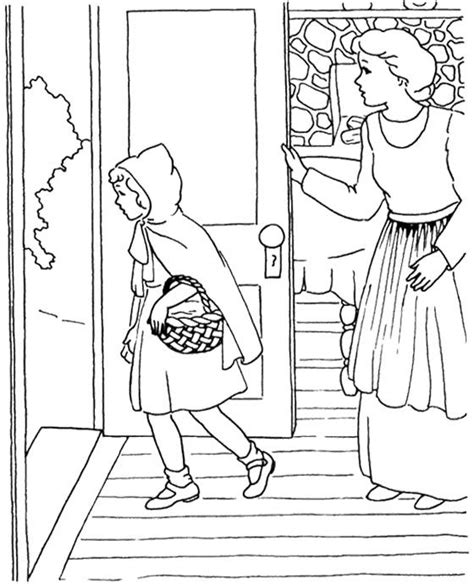 Click on the thumbnails to get a larger, printable version. Little Red Riding Hood Story Coloring Page | Red riding ...
